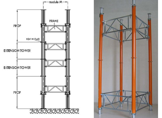 TRAGGERüSTSYSTEM TURME TF ALU